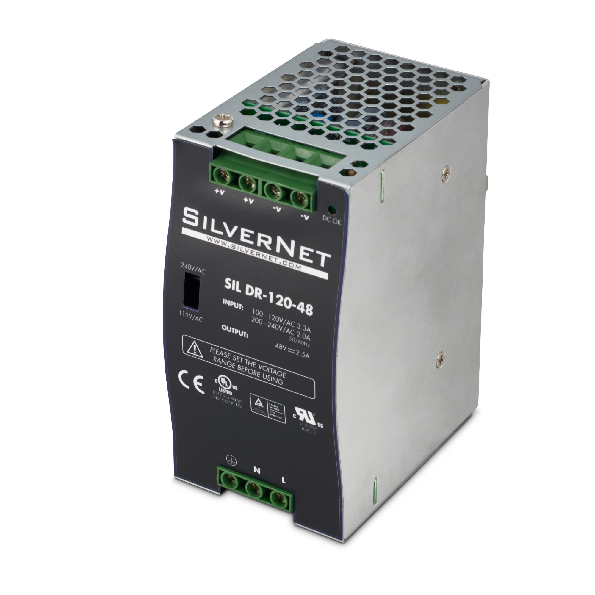 SilverNet SIL DR-120-48 Industrial PSU
